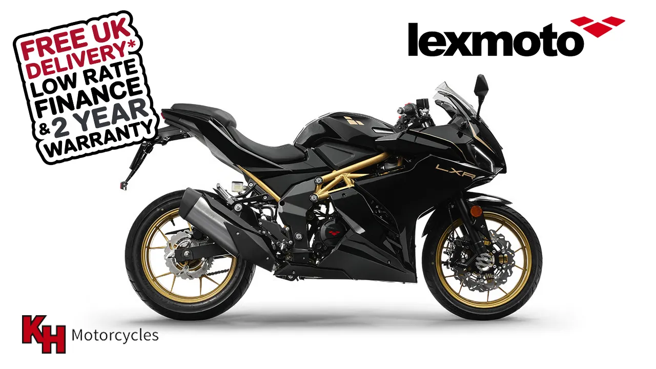 Lexmoto LXR 125 SE Euro 5.5 sports bike in racing red with trellis frame